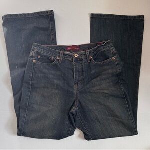 Y2K Dark and Tan Wash Denim Jeans